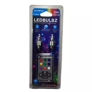 Alpena LEDBULBZ RGB 2 Bulbs with Remote 31-63MM Brand New Sealed Package - Picture 1 of 2
