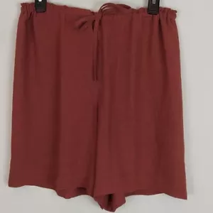Pantalones Cortos Ann Tijian para Kenar Mujer Pequeños Pierna Ancha Relajados Tiro Alto Gasa - Imagen 1 de 6