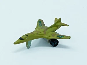 Micro Machines Funrise 1989 mini USAF B-1 Bomber Jet plane green camo as-is - Picture 1 of 14