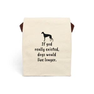 If god really existed... Canvas Lunch Bag With Strap - Picture 1 of 6