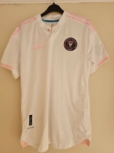 Inter Miami 2020 adidas home football shirt white pink men's size medium M MINT