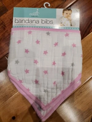 Baberos de plátano Aden & Anais 2 muselina 100 % algodón Foto 1 de 4