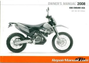 2008 KTM 690 Enduro USA Motorcycle Owners Manual : 3211303 - Picture 1 of 1