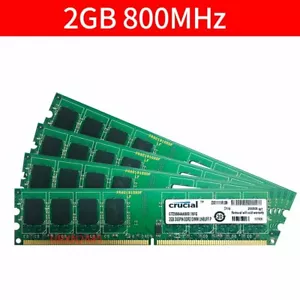 For Crucial 8GB 4x 2GB 1GB PC2-6400U DDR2 800MHz 1.8V PC Memory Desktop RAM CA - Picture 1 of 11