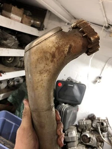 1975 Suzuki RE5 Rotary Left Side Exhaust Muffler - Picture 1 of 8