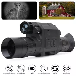 Hunting Night Vision Digital Zoom 850nm Monocular Telescope Full Color Recorder - Picture 1 of 9