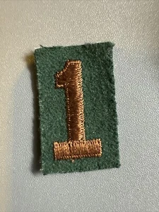 Vtg BSA Explorer Felt Numeral 1 - Picture 1 of 1