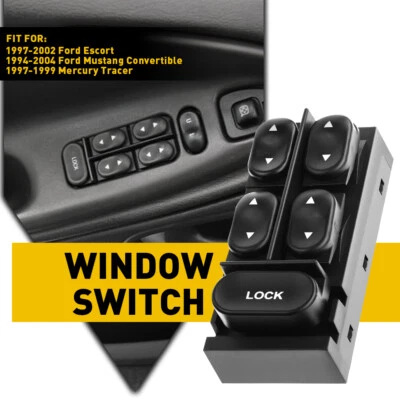 Interruptor de puerta Master Power Window para Ford Mustang 1994-2004 convertible nuevo Foto 1 de 4