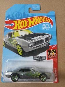 NEW HOT WHEELS 2018 ZAMAC CUSTOM '67 PONTIAC FIREBIRD W/ FLAMES #5/10!!! - Picture 1 of 1