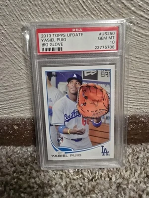 2013 Topps Update Yasiel Puig Big Glive Psa 10 - Image 1 of 2