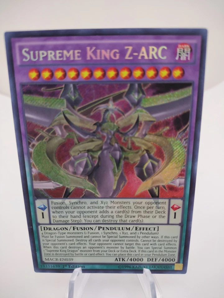 Supreme King Z-ARC MACR-EN039 Maximum Crisis 1st Edition - Image 1 of 1