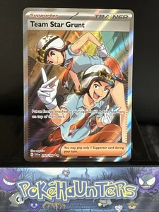 Tarjeta Pokémon Equipo Estrella Grunt 242/198 Escarlata y Violeta Arte Completo Ultra Raro Casi Nuevo - Imagen 1 de 2