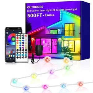 500 Fuß Permanente Außenleuchte, RGB Außen Trauflicht, IP67 Wasserdicht Geeignet... - Bild 1 von 7