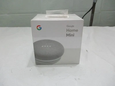 Google Home Mini Smart Speaker (Factory Sealed) Chalk GA00210-US - Image 1 of 4