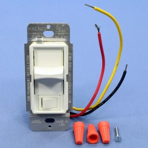 Hubbell 7400W 3-Wege Faded White Preset Slide Dimmer Schalter nur Glühlampe - Bild 1 von 7