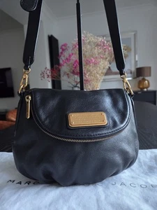 MARC BY MARC JACOBS NATASHA CROSS-BODY BLACK LEATHER SHOULDER BAG - Picture 1 of 13