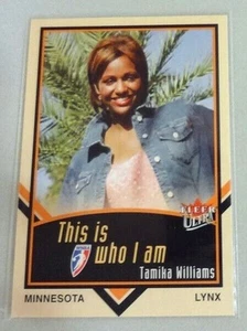 Tarjeta Fleer Ultra WNBA 2003 This Is Who I Am Tamika Williams Minnesota Lynx #10 - Imagen 1 de 2