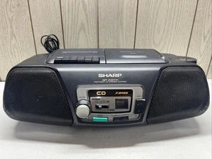 Sharp QT-CD111 Portable CD Stereo System Boombox Cassette AM/FM Vintage - Picture 1 of 9