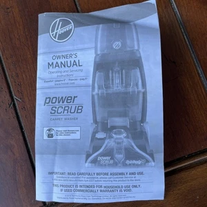 Hoover Power Scrub Benutzerhandbuch BRANDNEU - Bild 1 von 3