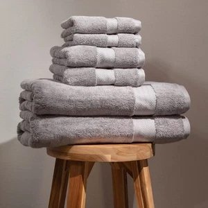 100% Organic Cotton Bath Towel Set of 6 700 GSM Hotel Premium Plush Absorbent... - Bild 1 von 7