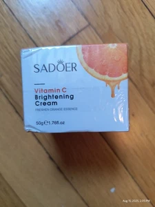 SADOER Vitamin C Brightening Cream 50g/1.76 Fresh Orange Essence Ex 7/27 Sealed - Picture 1 of 5