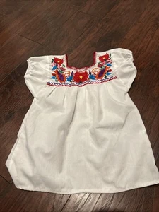 Girls Mexican Top Size 7/8 - Picture 1 of 2