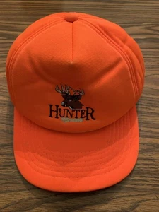 Vintage Hunter Hat Neon Orange 1980’s Adjustable Snap Back - Picture 1 of 5