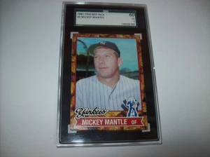 Mickey Mantel Cracker Jack Werbekarte bewertet SCG EX 5 kostenloser Versand - Bild 1 von 4
