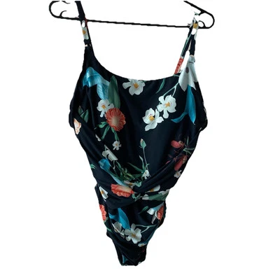 Nuevo Con Etiqueta Jantzen Floral Una Pieza Control Abdomen Traje De Baño Ajustar Correas Talla 14  Foto 1 de 4