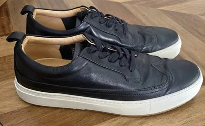 Zapatillas Greats Brooklyn Hechas en EE. UU. Punta de Ala Oxford Para Hombre 12 Cuero Negro Raras Foto 1 de 4