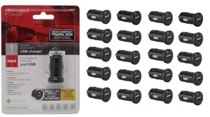 RCA 1.0 Amp 5V USB Charger Car Auto Power Outlet (MINIME) Pack of 20 NEW RETAIL - Picture 1 of 2