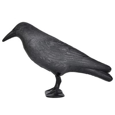 Crow Decoys Statue Simulation Crow Hunting Baits Tool For Park Garden Decor SC - Image 1 of 4