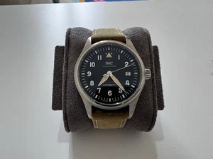 IWC Pilot Watch Spitfire IW326801 39mm Black Dial Fabric Strap - Picture 1 of 11