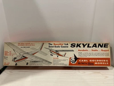 Vintage Carl Goldberg Models 1/2A Semi-Scale Cessna Skylane Kit - Open Box - Image 1 of 4