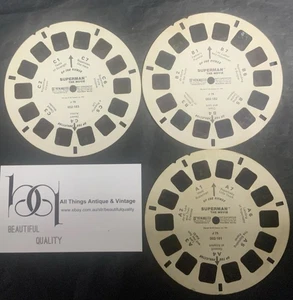 3 Vintage 1978 View-Master reels Superman The Movie J78 002-181, 182 And 183 - Picture 1 of 6