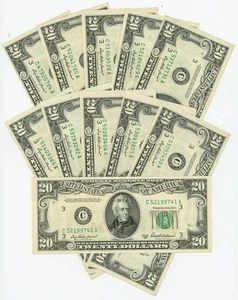FR #2061C $20 1950B (11) Federal Reserve Notes Philadelphia DC-6309 - Picture 1 of 3