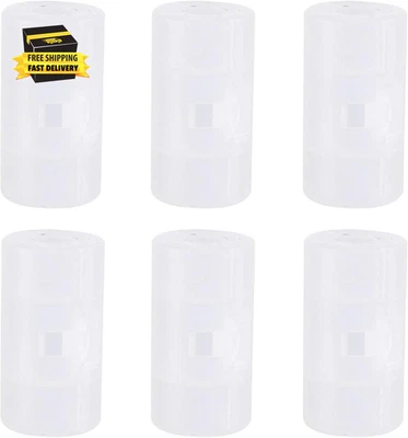 6Pcs AA to C Size Battery Adapter Converter Case Spacers Holder Transparent Plas - Image 1 of 4