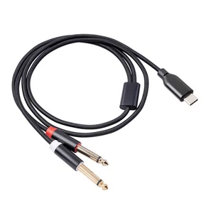 USB C To Dual 6.35Mm Audio Stereo Cable Type C To Dual 6.35Mm Audio Cord9356 - Picture 1 of 7