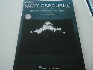OZZY OSBOURNE "AN EXPLORATION OF HIS MUSIC" LIBRO CON TABLATURE HAL LEONARD - Imagen 1 de 1
