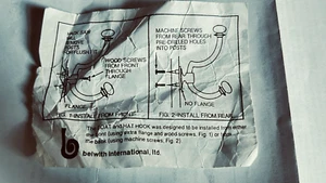 Belwith / Keeler - Coat and Hat Hook - Solid Brass with instructions & screws - Picture 1 of 6