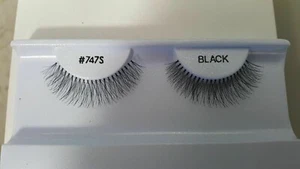 100 Pairs False Eye Lashes Strip Lash #747S ( Short) Black - Picture 1 of 1