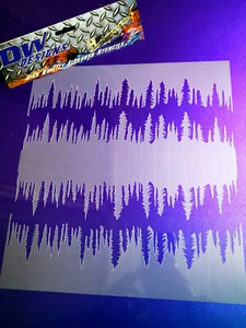 High Detail Tree Horizon 2 Mylar Airbrush Schablone - Bild 1 von 1