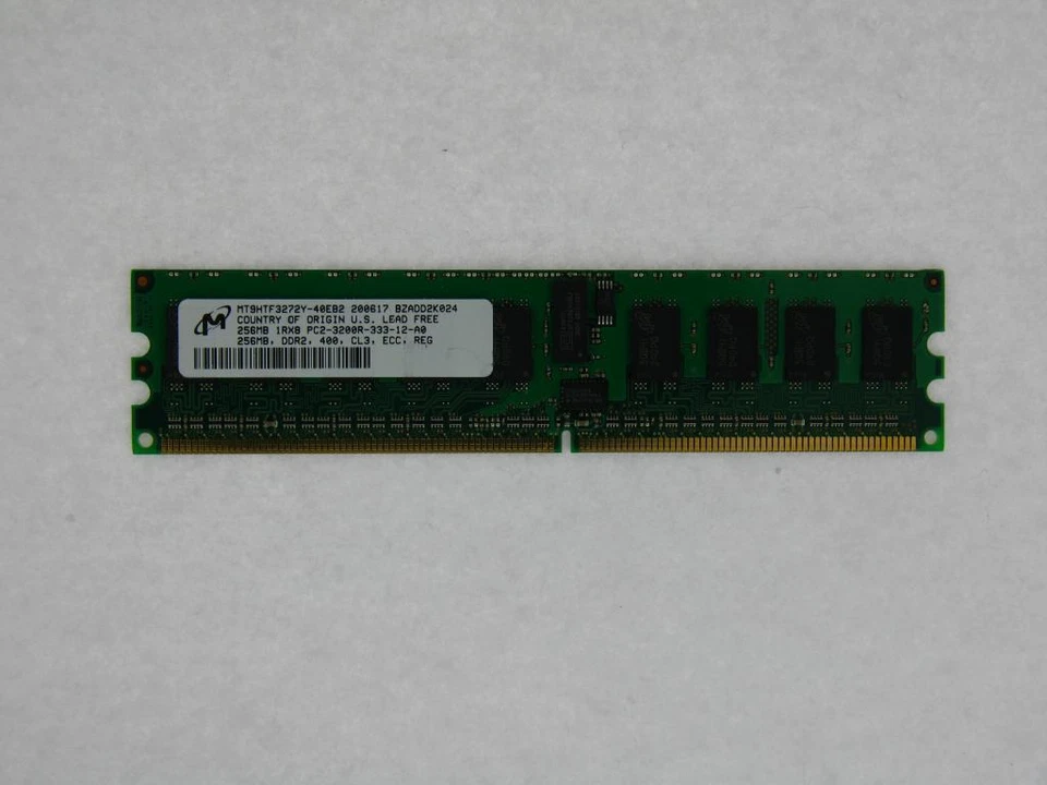 DELL 4D554 RAID RAM 256MB PC2-3200R PowerEdge 1850 2800 2850 MT9HTF3272Y-40EB2 - Image 1 of 1