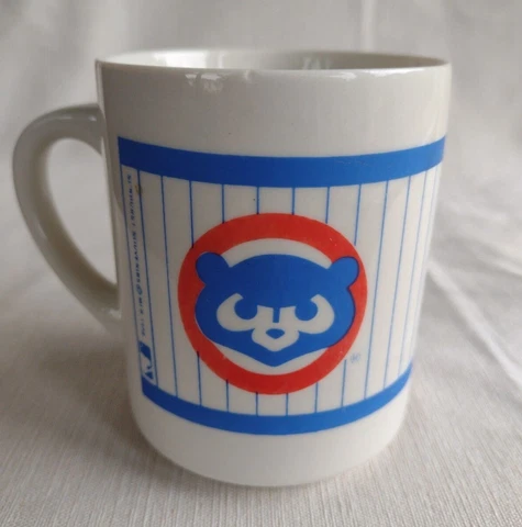 Vintage 1989 Chicago Cubs Baseball Ceramic Coffee Mug Cover