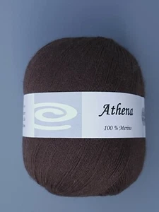 100% waschbar Merino Spitze dunkelbraun zum Stricken Häkeln Schal Tücher-223 - Bild 1 von 1