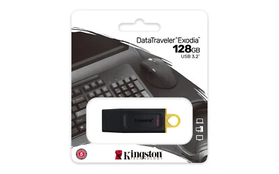Kingston Data Traveller Exodia USB3.2 Flash Drive, 32GB, 64GB, 128GB, 256GB, UK