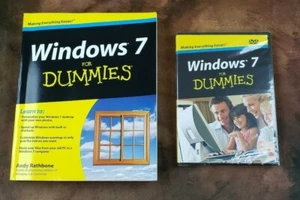 Windows 7 for Dummies® by Andy Rathbone (2009, Paperback) Factory Sealed DVD New - Picture 1 of 6