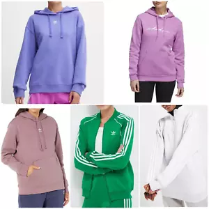 Adidas Adicolor Women's Trefoil Hoodie Hooded Sweatshirt - Picture 1 of 11