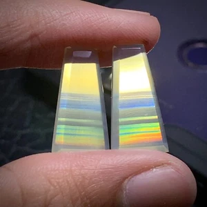 Rainbow Iris Agate Pair Cabochon 20x10x3mm (each) Statement Earrings - Picture 1 of 4