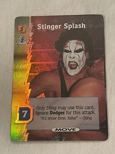 STING! 2000 "STINGER SPLASH" WCW CARD - Picture 1 of 2
